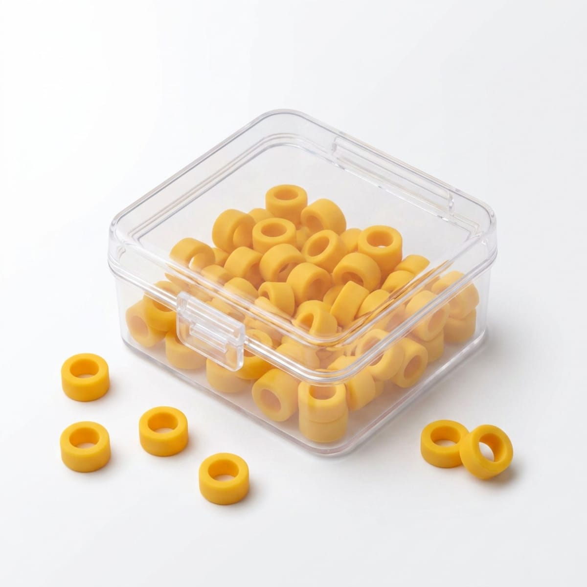Color Coded Rings, Large, 25 pcs/box — Yellow | ErgoDenta 5641Y – ErgoDenta ApS, Drawer Inserts