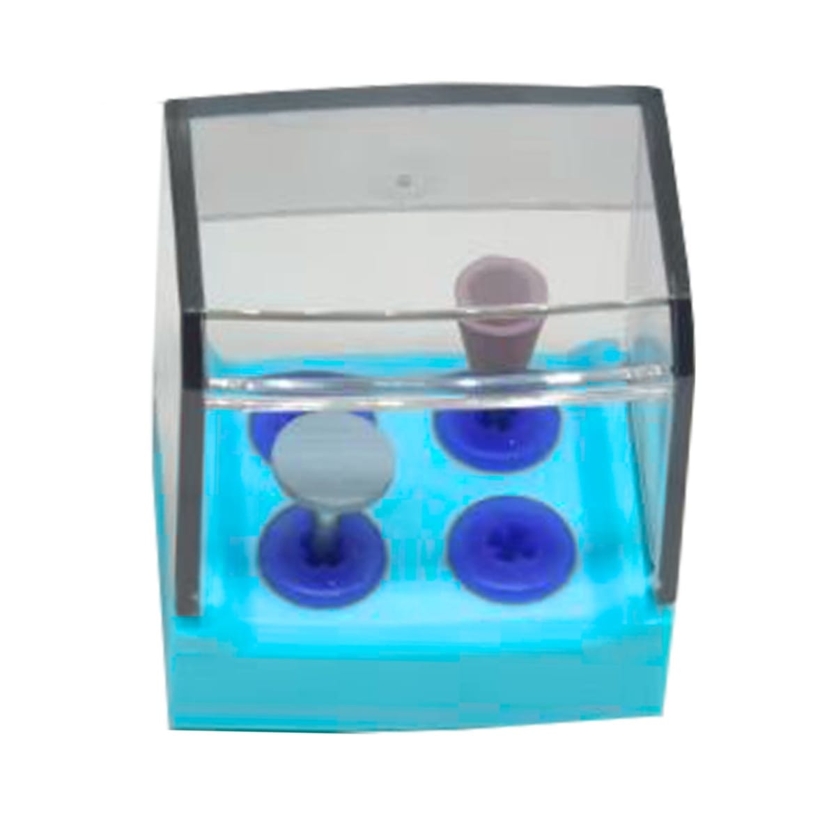 Equipment of high temperature and high pressure disinfection box, 4 Holes, Sky Blue | ErgoDenta 7456S – ErgoDenta ApS, Trays, Sterilcontainer und Zubehör