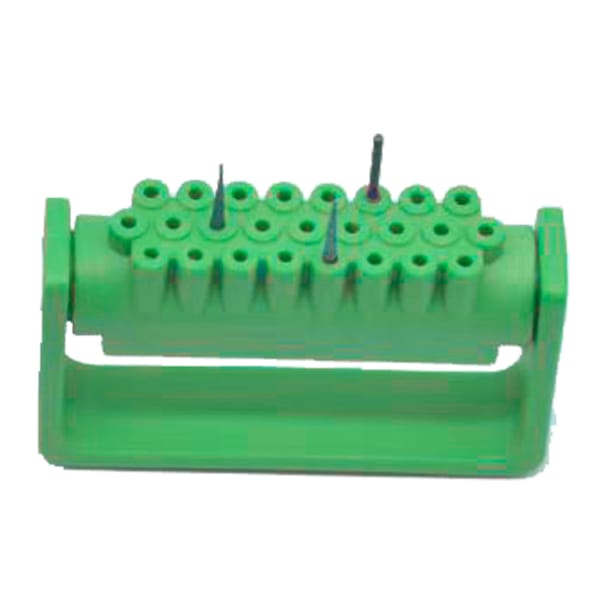 Opening Disinfection Frame Resistant to high temperature and pressure, 25 Holes, Green | ErgoDenta 7457G