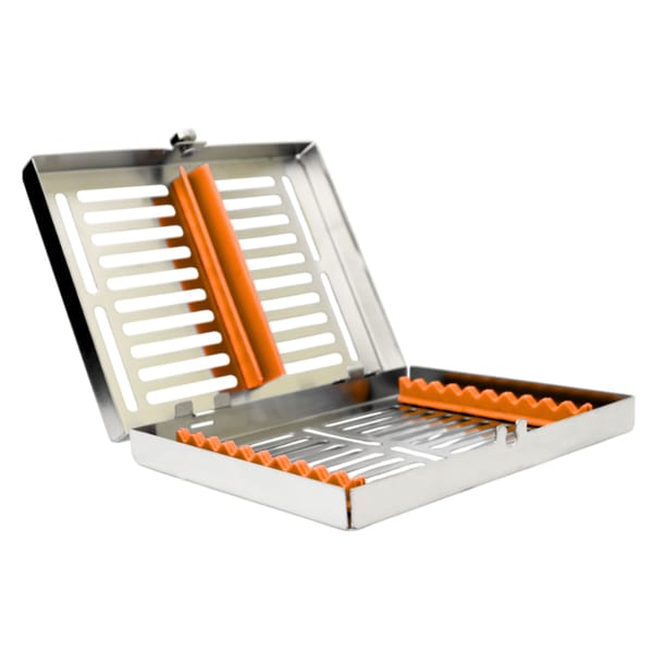 Sterilization Cassette for 10 – Removable Lid, Orange 5512O