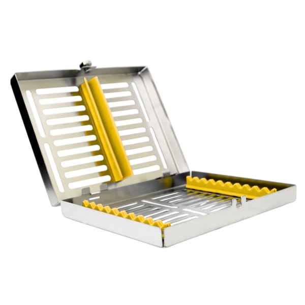 Sterilization Cassette for 10 – Removable Lid, Yellow 5512Y