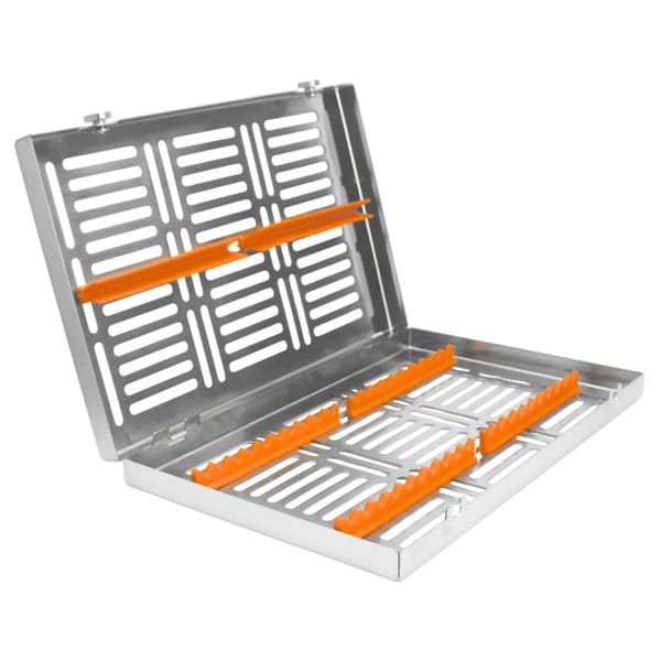 Sterilization Cassette for 20 – Removable Lid, Orange 5513O