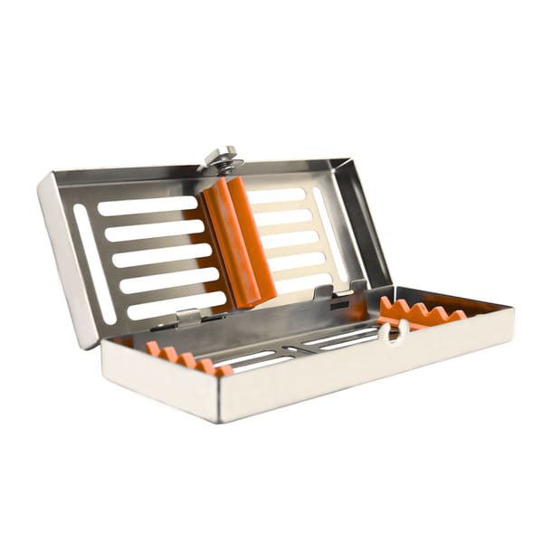 Sterilization Cassette for 5 – Removable Lid, Orange 5511O