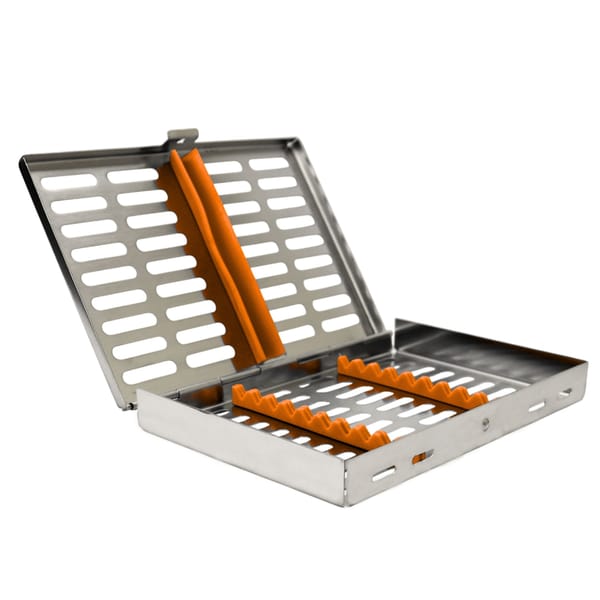 Sterilization Cassette for 10, Orange | ErgoDenta 5533O