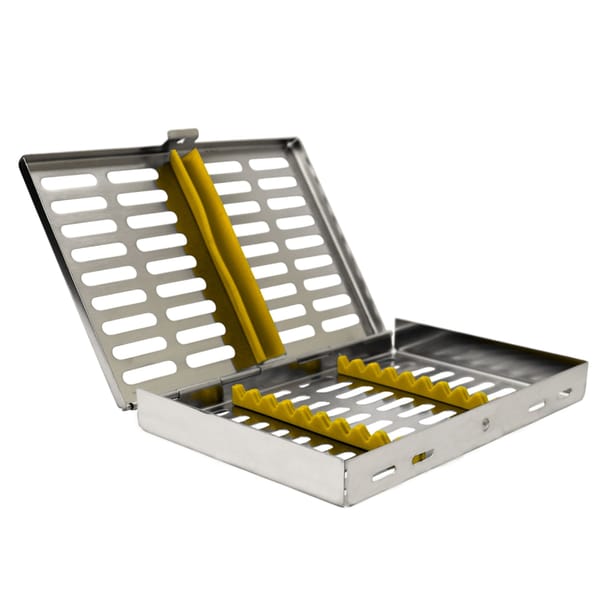 Sterilization Cassette for 10, Yellow | ErgoDenta 5533Y