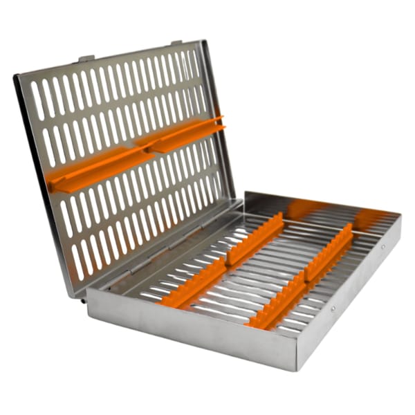 Sterilization Cassette for 20, Orange | ErgoDenta 5534O