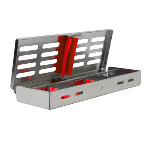 Sterilization Cassette for 5, Red | ErgoDenta 5531R
