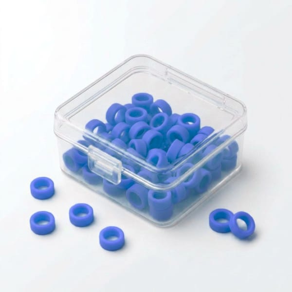 Color Coded Rings, Small, 50 pcs/box — Blue | ErgoDenta 5651B