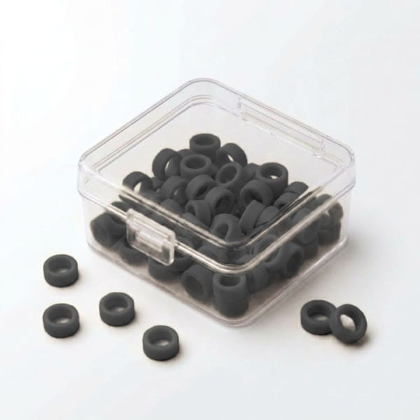 Color Coded Rings, Small, 50 pcs/box — Black | ErgoDenta 5651K