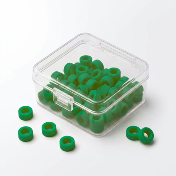 Color Coded Rings, Large, 25 pcs/box — Green | ErgoDenta 5641G