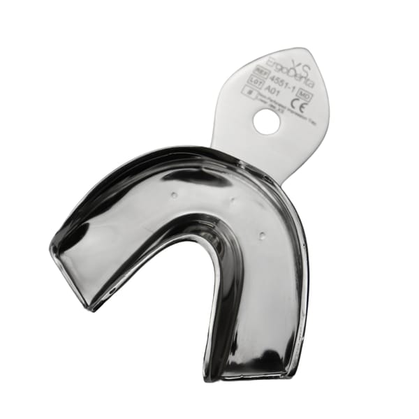 Non-Perforated Impression Tray – Lower Jaw – Size XS 4551-1