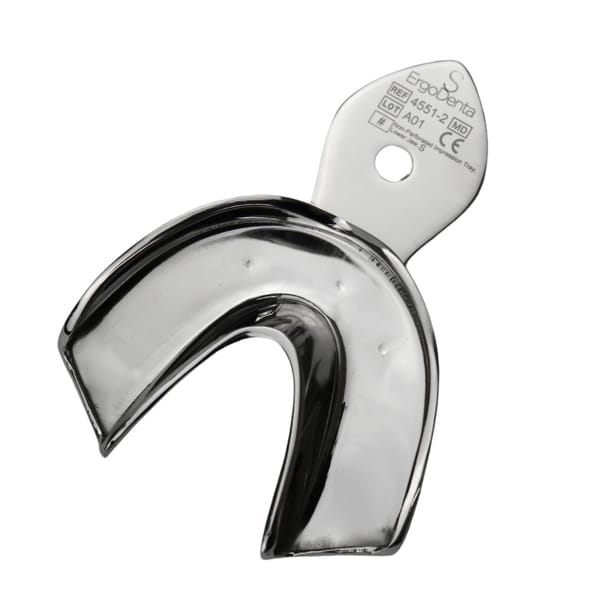 Non-Perforated Impression Tray – Lower Jaw – Size S 4551-2