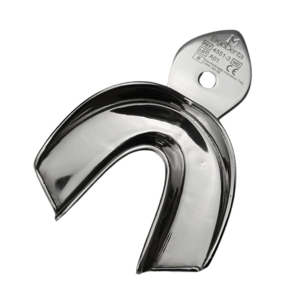 Non-Perforated Impression Tray – Lower Jaw – Size M 4551-3