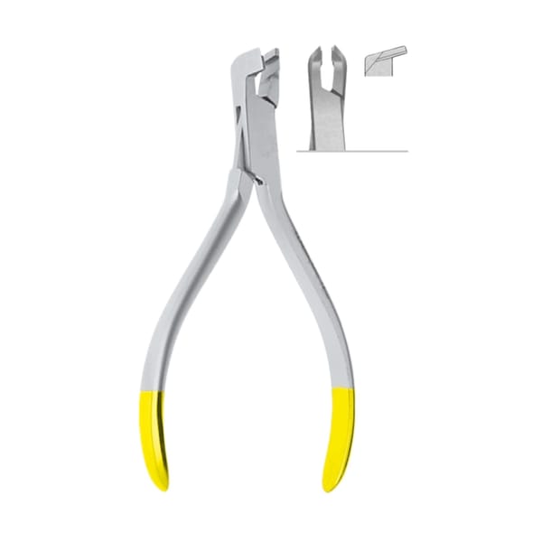 Distal End Cutter with safety hold, ◯ Ø 0,35mm / .014”, ▢ 0.55x0.64mm / .021”x.025, 12.5cm, TC 4601