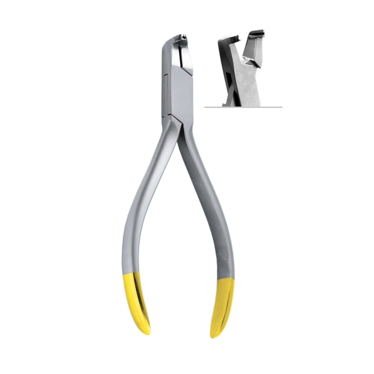 Flush Cutter, ▢ 0.55x0.64mm / .021x.025” ,◯ 0,4mm / .016”,13cm,TC 4610 – ErgoDenta ApS, Pliers
