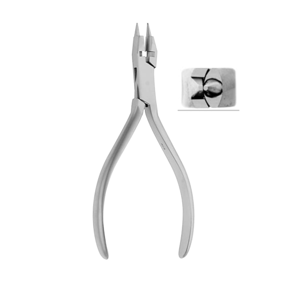 Lightwire Bird Beak Pliers with Cutter, ◯ Max. Ø 0,6mm / .024” 4654 – ErgoDenta ApS, Zangen