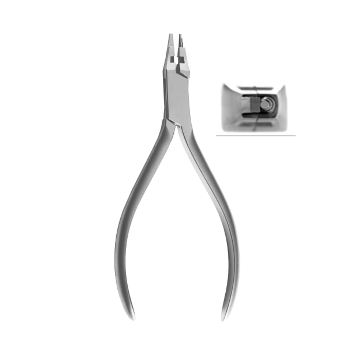 Lightwire Loop Forming Pliers with Cutter. ◯ Max. Max. Ø 0,4mm / .016” 4655 – ErgoDenta ApS, Zangen