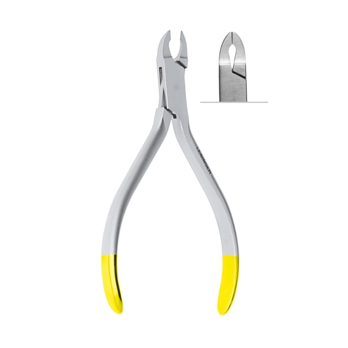 ANGLE Wire Cutter, ◯ Max. Ø 0,3mm / .012” ,13cm,TC 4622 – ErgoDenta ApS, Pliers