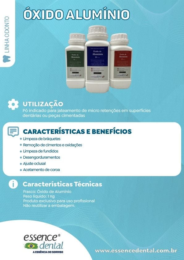 ÓXIDO DE ALUMÍNIO BRANCO – ESSENCE DENTAL IMP.EXP.LTDA, Blasting Media