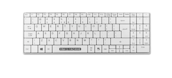 Man & Machine Its Cool Tastatur (Weiß)