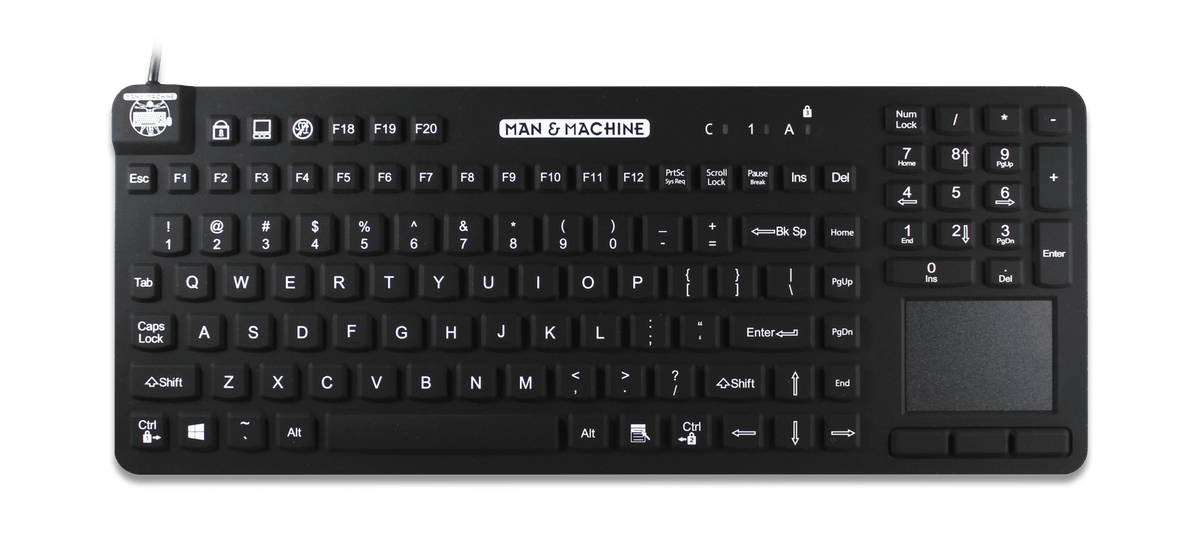 Man & Machine Really Cool Touch Tastatur (Schwarz) – Man & Machine Europe, Geräte