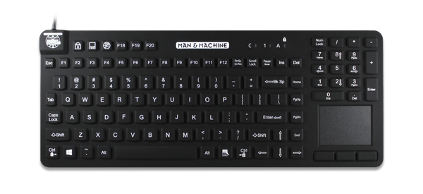 Man & Machine Really Cool Touch Tastatur (Schwarz)