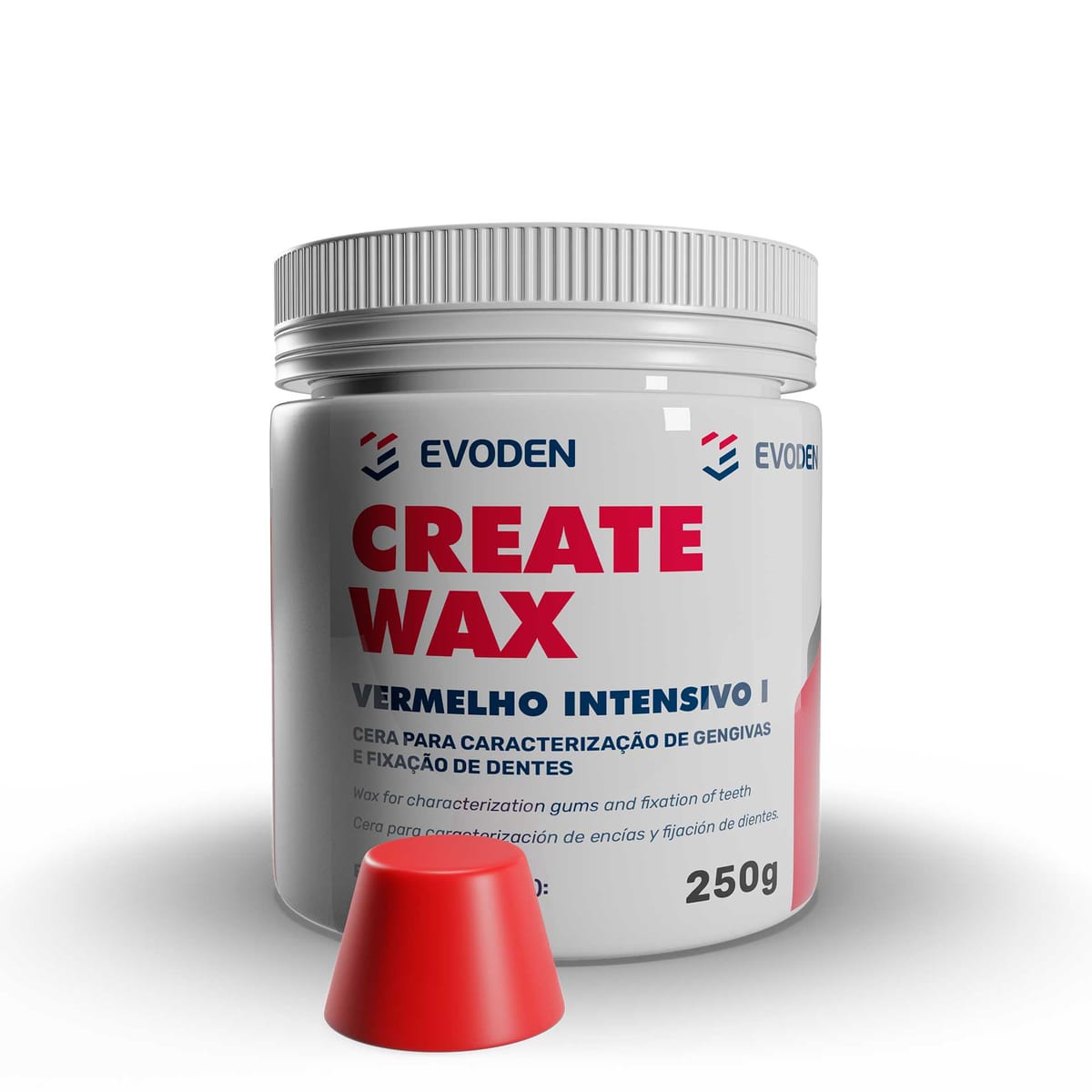 Create Wax – Intensiv Rot Dentin – EVODEN PRODUTOS ODONTOLOGICOS LTDA, Wachse
