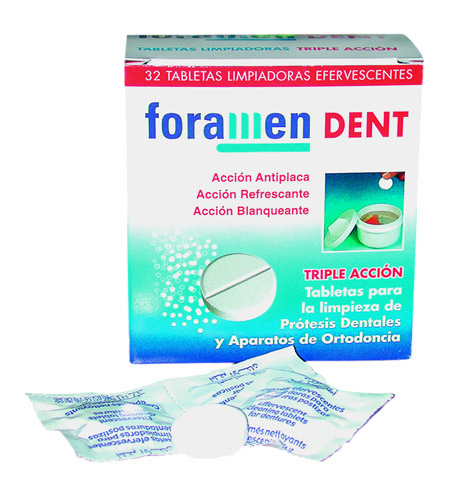 Foramen DENT Prothesenreinigungstabletten, 32 Stück – FORAMEN SL, Instrument Cleaning Solutions