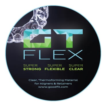 GT FLEX Original 0.8mm (0.03") Thick 120mm Circle (10 Sheets) – GOOD FIT TECHNOLOGIES LLC, Kieferorthopädie