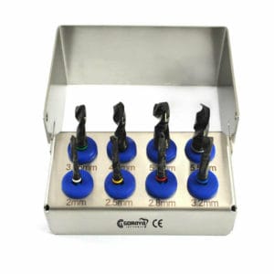 Dental implant drills kit – GORAYA INSTRUMED, Innenkühlsystem nach Kirschner