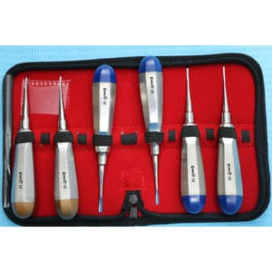 GERMAN 6 PCS STR +CVD 1.5MM TO 4MM DENTAL SURGERY EXTRACTION LUXATING ELEVATOR