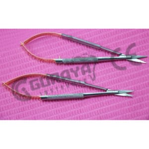 NEW 2 GERMAN Castroviejo Micro Scissors STR+ CVD SURGICAL DENTAL EYE INSTRUMENTS