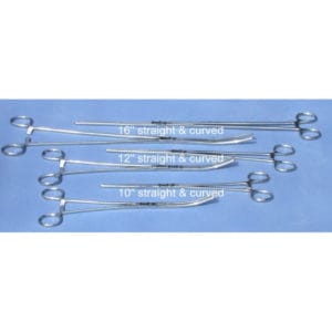 New 6pc Set Straight + Curved Hemostat Forceps Locking Clamps Stainless