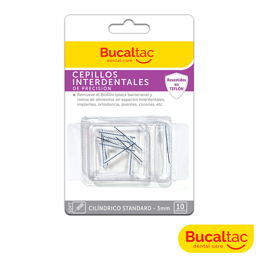 BUCAL TAC Cepillo Interdental - Cilíndrico Standard 3 mm por 10 u.
