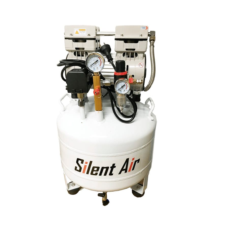 Compresor JW-32B 1 HP. Silent Air – Grimberg Dentales S.A., Kompressoren + Absaugung
