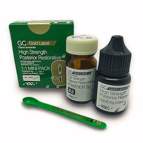 Fuji GC Gold Label 9 Rest. Mini Pack. Color A2 – Grimberg Dentales S.A., Glass Ionomer Restoratives