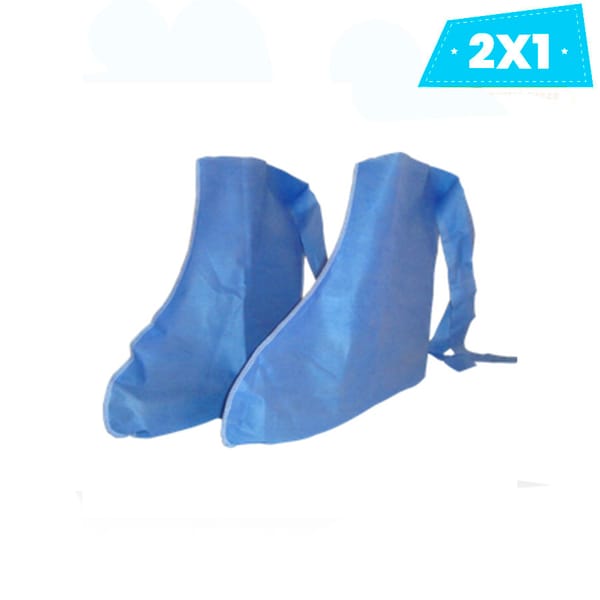 Promo 2x1 - Cubre Botas c/Tiras Azul 30 grs 100u