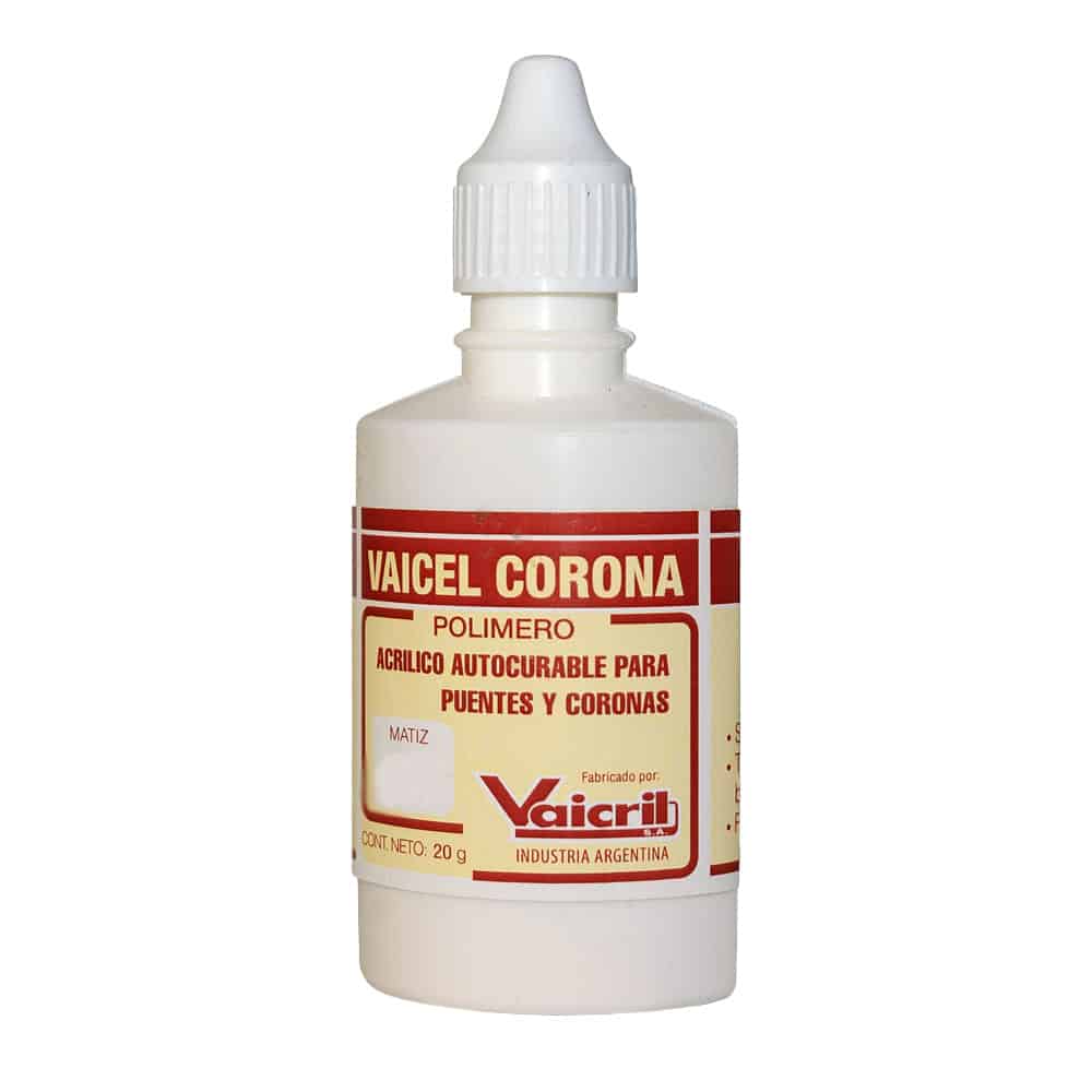 Polímero Coronas 20 gr. Vaicel – Grimberg Dentales S.A., Acrylic Resins