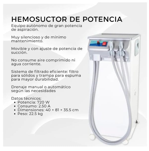 Hemosuctor EGEO – Equipo de Aspiración Autónomo