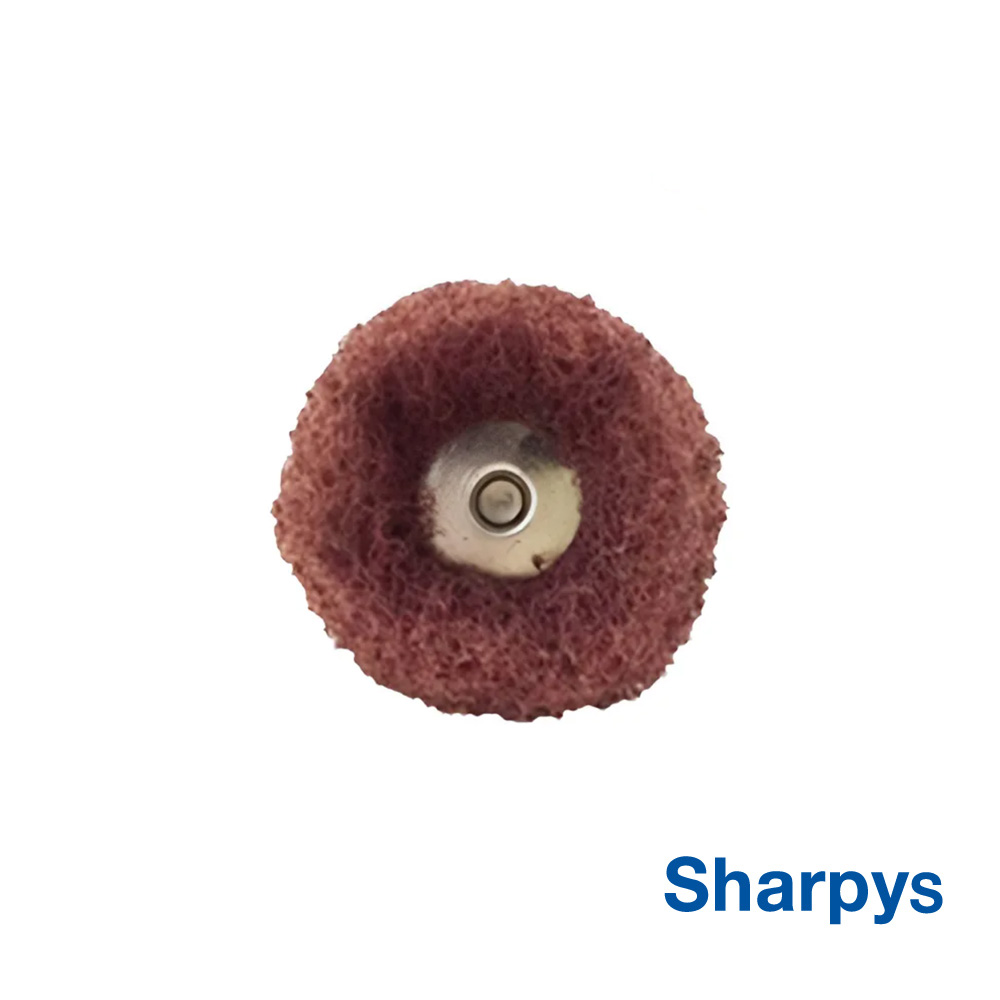 Sharpys Cepillo Scotch Bordó Montado 5 u. – Grimberg Dentales S.A., Polishing Wheels & Discs