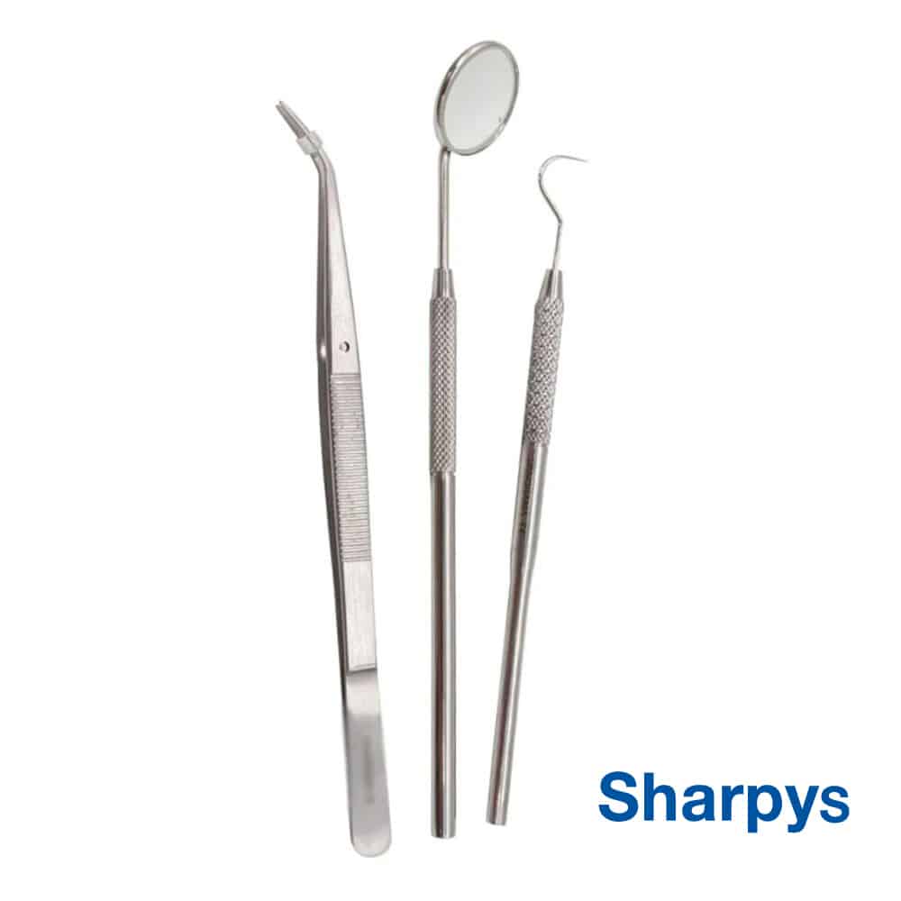 Sharpys Tríada – Kit de Instrumental Odontológico – Grimberg Dentales S.A., Mirrors & Explorers
