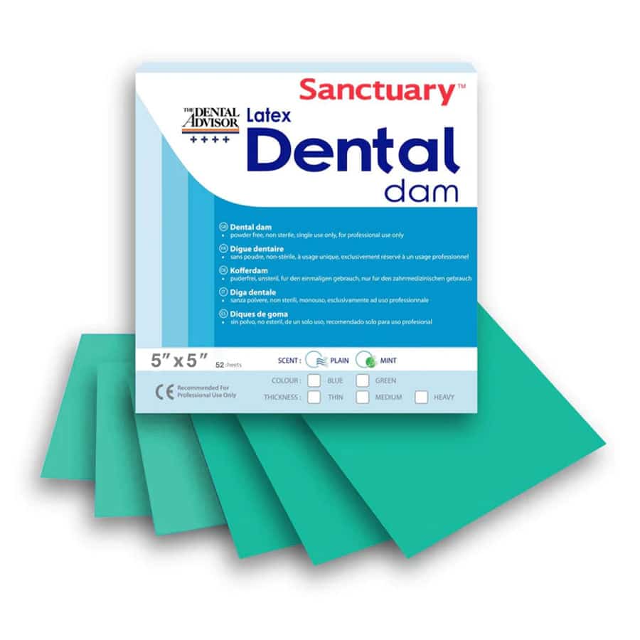 Goma Dique Verde 5x5 Caja por 52u. Sanctuary