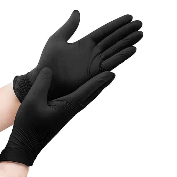 Guantes de Nitrilo Negro 100u. Euromix