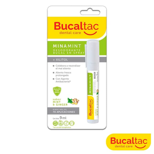 BUCALTAC Minamint – Desodorante Bucal Spray Mint & Ginger 9 ml