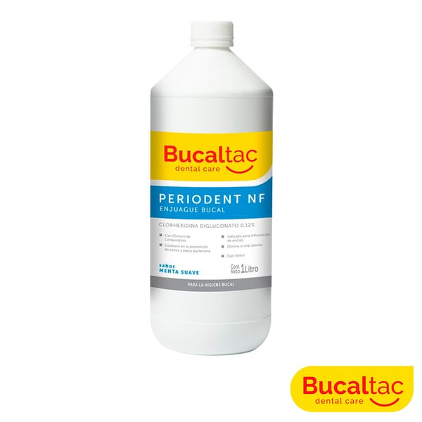 BUCAL TAC Periodent Enjuague con Clorhexidina 0,12%, Xilitol 10% – 1L.
