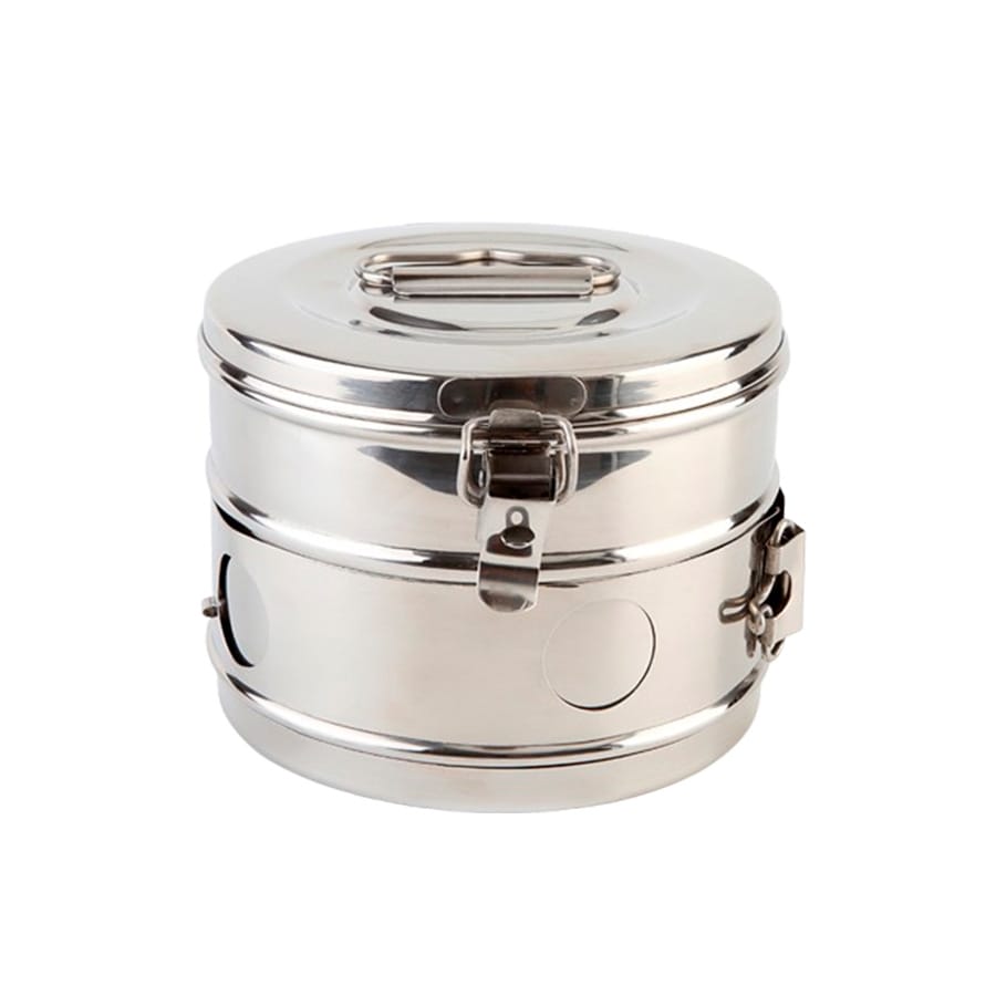 Tambor de Gasa 10 x 10. Egeo – Grimberg Dentales S.A., Trays, Sterilization Containers and Accessories