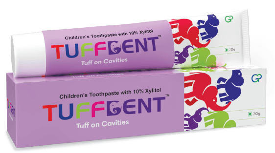 TUFFFDENT Anti cavity toothpaste for children with 10% xylitol