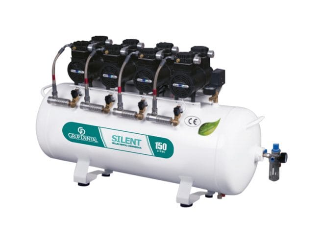 GP SILENT 150LT 8HP Dental Kompresör – Grup Dental Medikal, Compressors + Suction