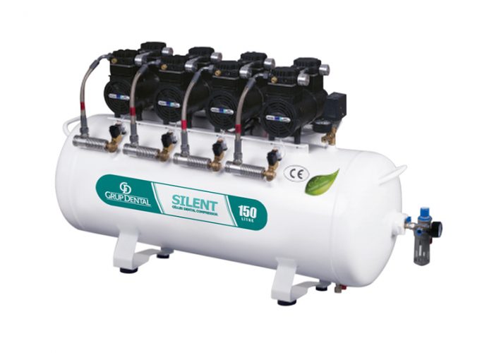 GP SILENT 150LT 8HP Dental Kompresör – Grup Dental Medikal, Compressors & Suction Systems