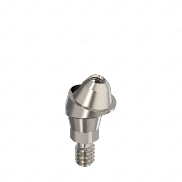 MU Angled Transepithelial with screw, G2.5mm, A17° compatible with Nobel Biocare® Conical Connection RP G15216